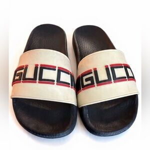 Gucci Rubber Sandal Slides Sz 36